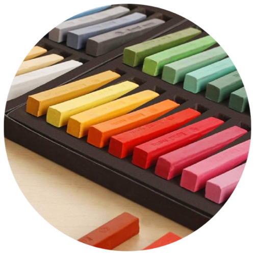 دفتر شکرگزاری گلریز گلبهی 7 oil pastel crayon