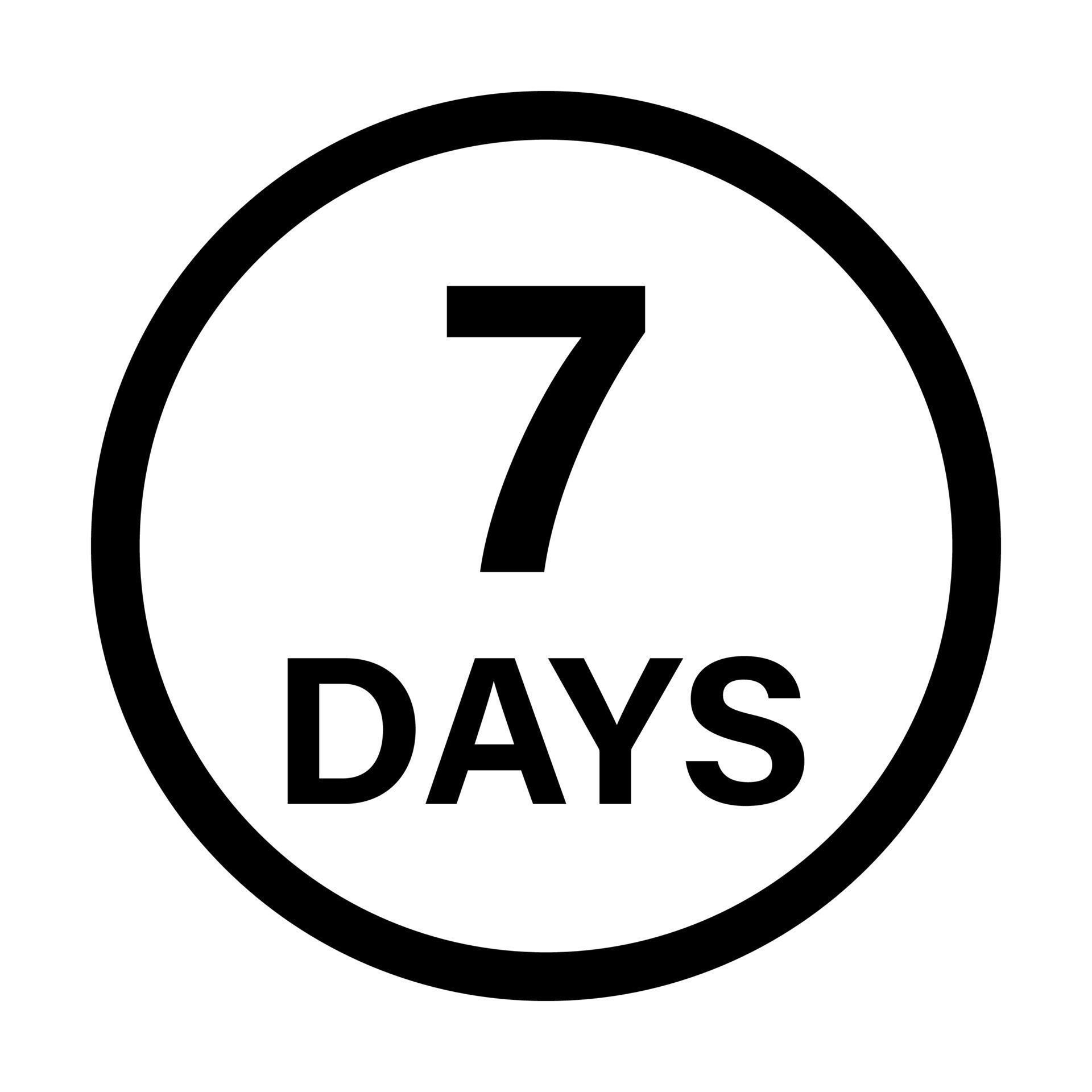 7-days-money-back-warranty-icon-for-graphic-design-logo-website-social-media-mobile-app-ui-illustration-free-vector 7 days money back warranty icon for graphic design logo website social media mobile app ui illustration free vector