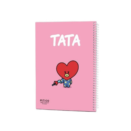 دفتر ۴۰ برگ سری BTS 5 نمای از روبروی دفتر ۴۰ برگ سری BTS طرح tata