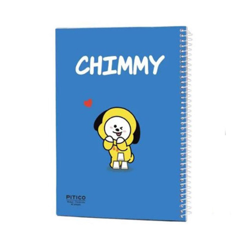دفتر ۴۰ برگ سری BTS 9 نمای از روبروی دفتر ۴۰ برگ سری BTS طرح chimmy