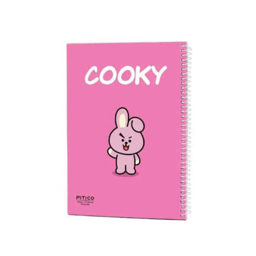 دفتر ۴۰ برگ سری BTS 6 نمای از روبروی دفتر ۴۰ برگ سری BTS طرح cooky