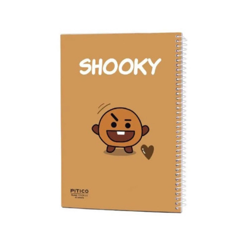دفتر ۴۰ برگ سری BTS 11 نمای از روبروی دفتر ۴۰ برگ سری BTS طرح shooky
