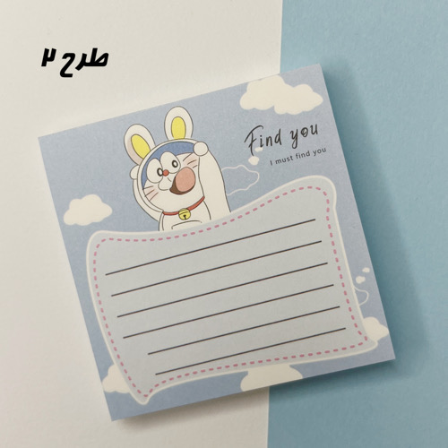 استیک نوت طرح گربه فانتزی 7 کلوز آپ طرح ۲ استیک نوت طرح گربه