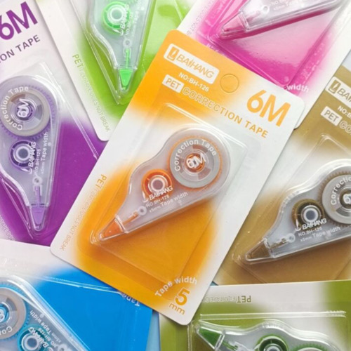 نمای غلط گیر های نواری کلاسیک ۶ متری در جعبه بسته بندی د تمام رنگ ها